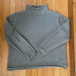 Vintage Roll Neck Chunky Knit Sweater